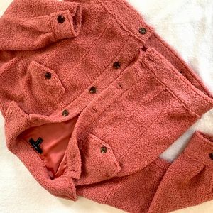 Pink Sherpa jacket